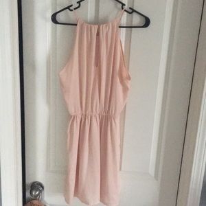 Blush pink high neck forever 21 dress small
